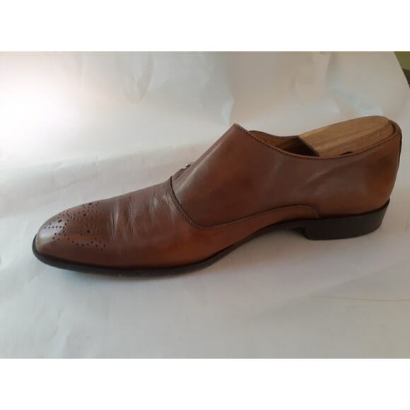 Mercanti Fiorentini Men Monk Strap Shoes Brown Buckle Size 10M Medium main image 10